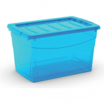 Daiktadėžė su dangčiu, daiktų saugojimo Kis, 30 l, mėlyna sp., 47 x 30 x 27.5 cm