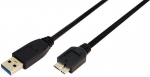 Laidas Logilink USB to USB-micro USB 3.0 A male, Micro USB B male, 2 m
