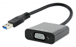 Adapteris Gembird USB / VGA USB 3.0 A male, VGA female, 0.15 m, juoda sp.