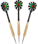 Smiginių priedai, strėlytės Harrows Pro Brass Medium 21g, juoda, 3 vnt.