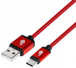 Laidas TB, USB Type C/USB, 150 cm, raudona