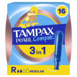 Higieniniai tamponai Tampax Compak Pearl Regular, 16 vnt.