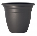 Gėlių vazonas Domoletti TE000060-120, plastikinis, juoda sp./pilka sp.