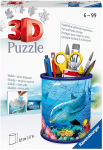 3D dėlionė Ravensburger Pencil Cup Undervwater World, 1 cm x 0.8 cm, 54 vnt., mėlyna/įvairių spalvų