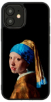 Telefono dėklas iKins Girl with a Pearl Earring for iPhone 12 Mini, įvairių spalvų, Apple