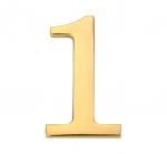 Durų numeris Haushalt GP-1, 4.5 cm x 2.8 cm, cinkas, aukso