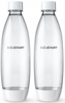 Gertuvė SodaStream, skaidri sp./balta sp., tritanas, 1 l, 2 vnt.