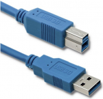Kabelis Qoltec AKQOLKU00052308 USB Type A Male, USB Type B, 1 m, mėlyna sp.
