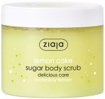 Kūno odos &scaron;veitiklis Ziaja Lemon Cake Sugar Body Scrub, 300 ml