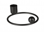 Žvakidė Orbi DL-S-ORBI-10-CZA, metalas, 3 cm, juoda sp.