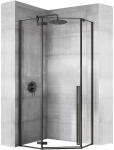 Du&scaron;o kabina Rea Diamond REA-K5622, penkiakampė, be padėklo, 90 cm x 90 cm x 195 cm