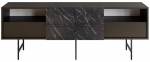 TV staliukas Kalune Design Derin, juoda sp., 180 cm x 37.1 cm x 64.7 cm