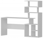 Ra&scaron;omasis stalas su lentyna Kalune Design Next 788DEC3805, 160 cm x 40 cm, 135 cm, balta sp.