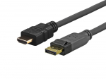 Kabelis Vivolink Pro Displayport, HDMI, 5 m, juoda