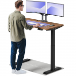 Kompiuterio stalas reguliuojamo auk&scaron;čio Desktronic HomeOne, juoda sp./rie&scaron;uto sp.