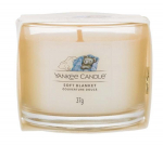 Žvakė, aromatinė Yankee Candle Soft Blanket, 7 - 10 h, 37 g, Balta