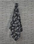Paplūdimio rank&scaron;luostis Foutastic Ananas 192DCH1615, juoda sp., 180 cm x 100 cm