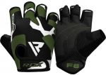 Pir&scaron;tinės be pir&scaron;tų RDX F6, juoda/žalia, 2XL