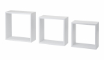 Lentynų komplektas Dolle Frame, balta, 30 x 30 x 11.7 cm, 3 vnt.