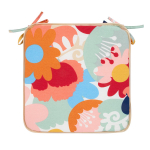 Lauko kėdės pagalvėlė Home4you Nordic Flower, įvairių spalvų, 39 x 39 cm