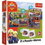 Dėlionė 2in1 Trefl Fireman Sam Team 93334, 20.5 cm x 27.5 cm, 78 vnt., įvairių spalvų