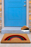 Durų kilimėlis Conceptum Hypnose Coco Arcobaleno, ruda sp./įvairių spalvų, 40 cm x 60 cm