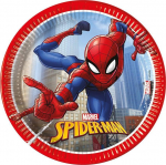 Vienkartinės lėk&scaron;tės Procos Spiderman Crime Fighter 480910, &Oslash; 20 cm, 20 cm, 8 vnt.