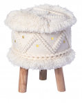 Pufas Kayoom Bohist 525, kreminė sp., 35 cm x 35 cm x 47 cm