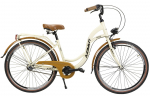 Dviratis miesto Azimut Vintage 3-Speed, 26 ", 17'' rėmas, kreminė sp./ruda sp.