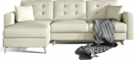 Kampinė sofa Asgard L Soft 33, &scaron;viesiai ruda sp., 162 x 248 cm x 93 cm
