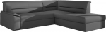 Kampinė sofa Elano Soft 29, pilka sp., de&scaron;ininė, 255 x 212 cm x 90 cm