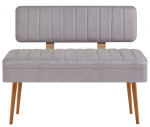 Prie&scaron;kambario suoliukas Kalune Design Vina 0707-1, ruda sp./pilka sp., 36 cm x 110 cm x 85 cm