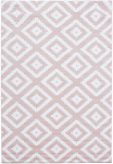 Kilimas vidaus Ayyildiz Plus Geometric, balta sp./rožinė sp., 150 cm x 80 cm