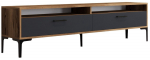 TV staliukas Kalune Design Istanbul 2, antracito sp./rie&scaron;uto sp., 180 cm x 47 cm x 35 cm