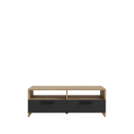 TV staliukas Forte, ruda sp./juoda sp., 94.8 cm x 94.8 cm x 35.9 cm