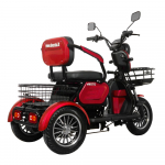 Elektrinis triratis mopedas - motoroleris M20Sraudonas, 20000 mAh, 1 kW