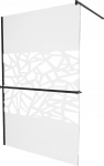 Du&scaron;o sienelė Mexen Kioto+ Walk-In, 90 cm x 200 cm, juoda sp./grūdintas