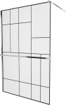 Du&scaron;o sienelė Mexen Kioto+ Walk-In, 70 cm x 200 cm, juoda/chromo