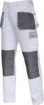 Darbo kelnės vyrams Lahti Pro L4051354, balta sp./pilka sp., S/48 dydis