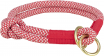 Antkaklis &scaron;unims Trixie Soft Rope, raudona sp./smėlio sp., 300 mm x 10 mm, XS/S