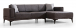 Kampinė sofa - lova Atelier Del Sofa Horizon, tamsiai pilka sp., de&scaron;ininė, 250 x 140 cm x 77 cm