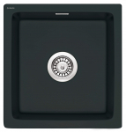 Virtuvinė plautuvė Deante Sabor, keramika, 47 cm x 45 cm x 19 cm, juoda sp.