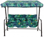 Lauko sūpynės Patio Hawaii, žalia sp./pilka sp., 176 cm x 113 cm x 155 cm