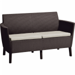 Lauko sofa Keter Salemo 2, ruda sp., 133 cm x 67 cm x 76 cm