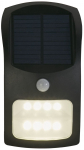 Sieninis lauko &scaron;viestuvas Searchlight Solar, 1.8W, LED, IP44, juodas, 11.6 cm x 20 cm