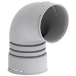 Alkūnė Zehnder DN90, presuota, 90 &deg;