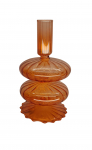 Žvakidė, "Dekoratyvinė kolona" Domoletti EB310019, 16.9 cm, oranžinė