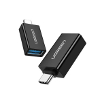 Adapteris Ugreen US173 USB Type C Male, USB Type A Female, juoda sp.