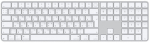 Belaidė kompiuterio klaviatūra Apple Magic Keyboard With Touch ID MXK73RS/A, EN/RU, balta sp.
