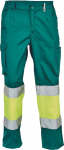 Darbo kelnės vyrams Cerva Bilbao HV, geltona sp./žalia sp., 56 dydis